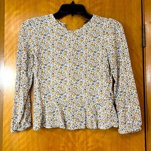 Izod Girls Peplum top Sz M